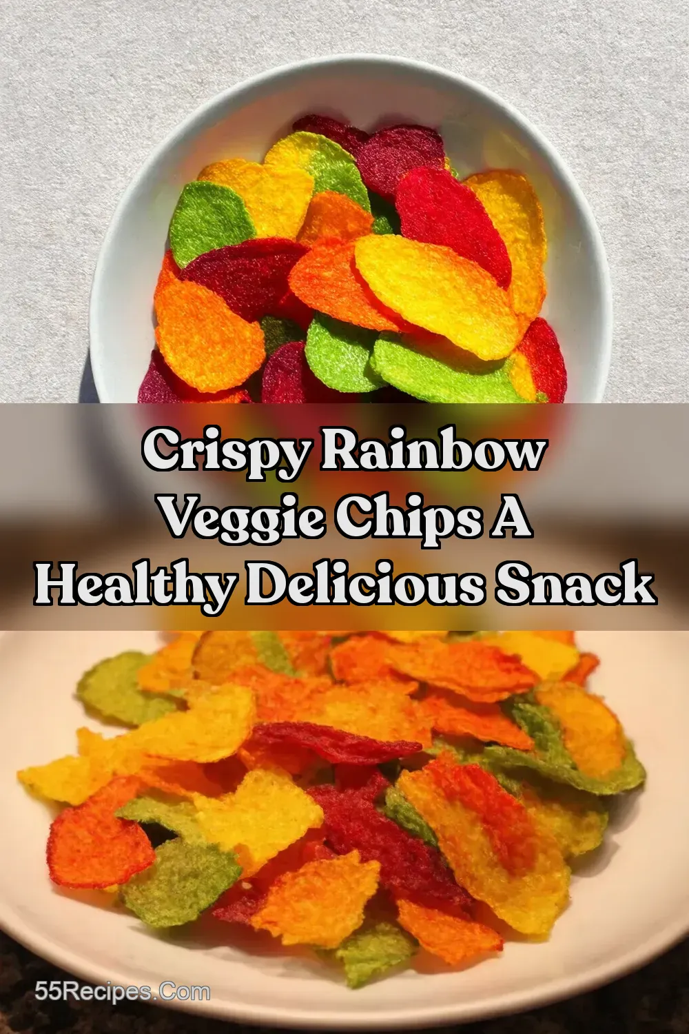 Rainbow Veggie Chips Crispy Colorful Good For Ya - 55Recipes