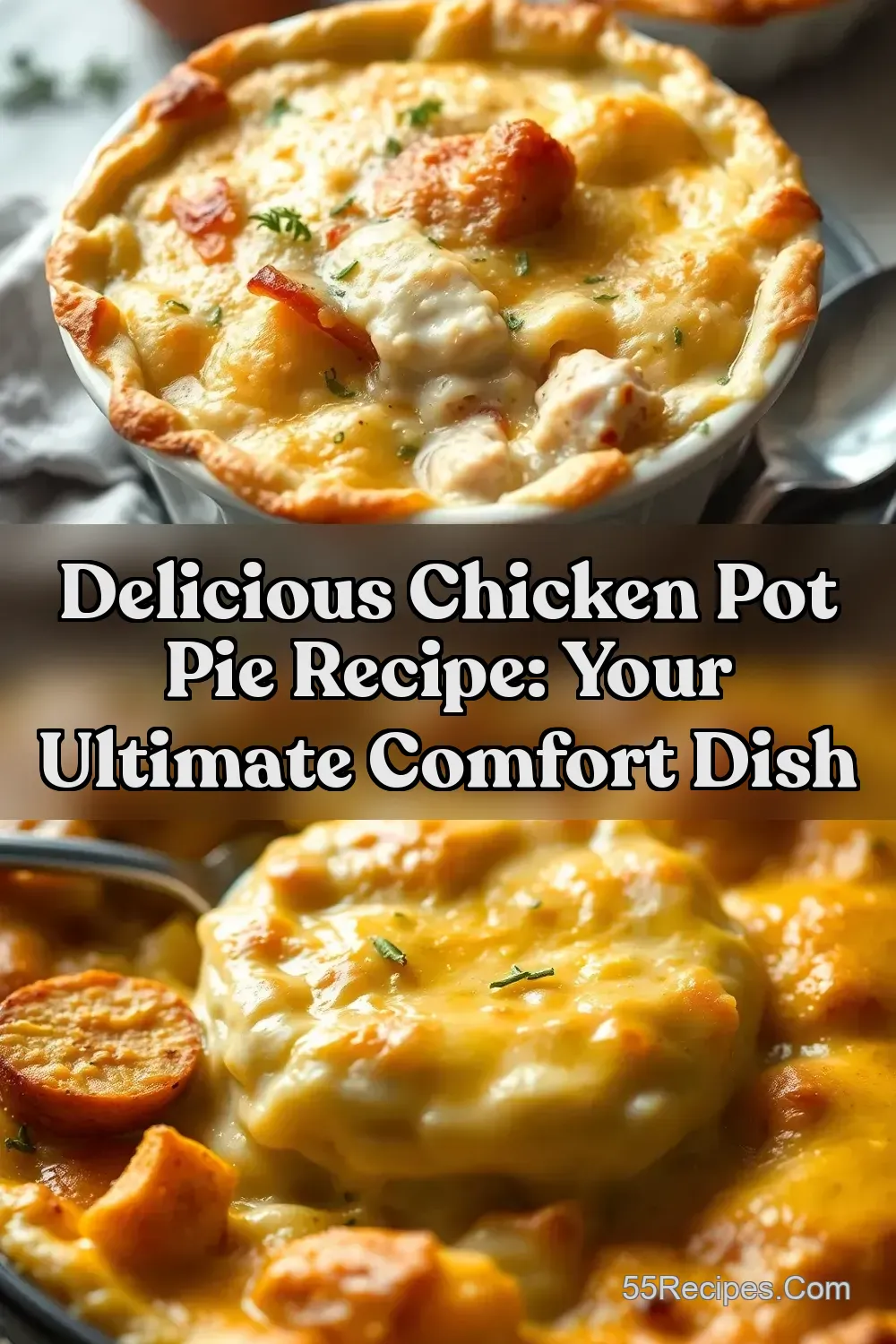 Pub-Style Pot Pie Recipe: Creamy Chicken & Root Veg! -…