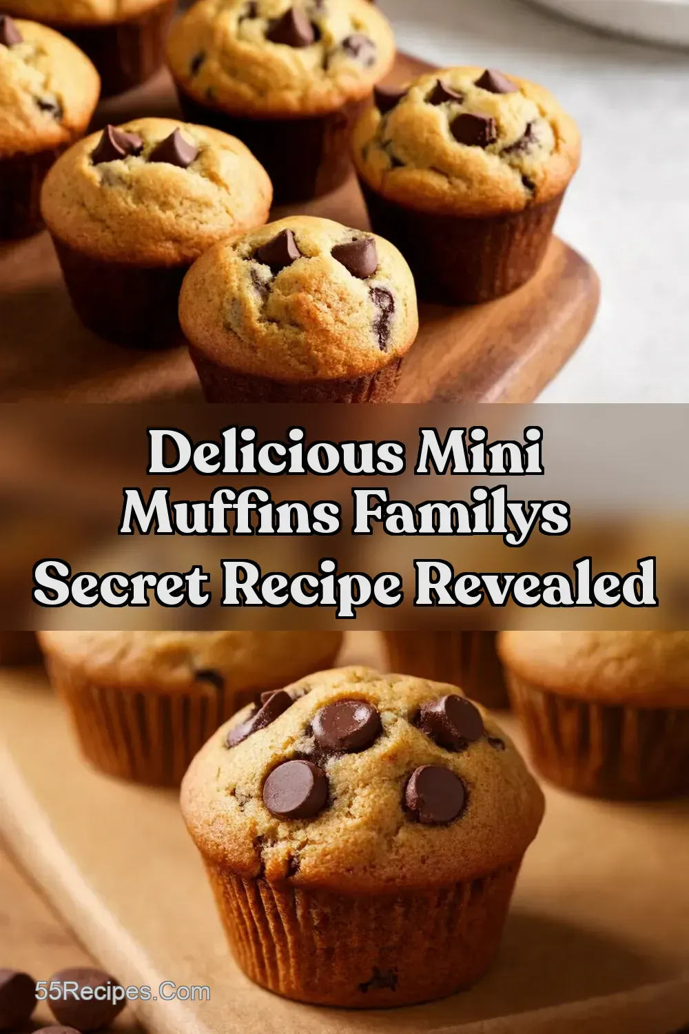PintSized Perfection Chocolate Chip Mini Muffins - 55Recipes