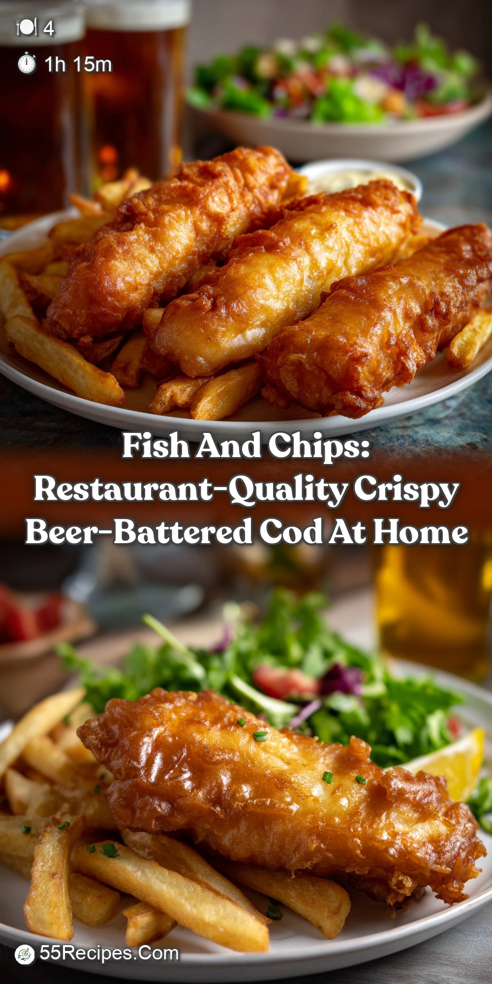 Fish and Chips: Ultra-Crispy Beer-Battered Cod Recipe