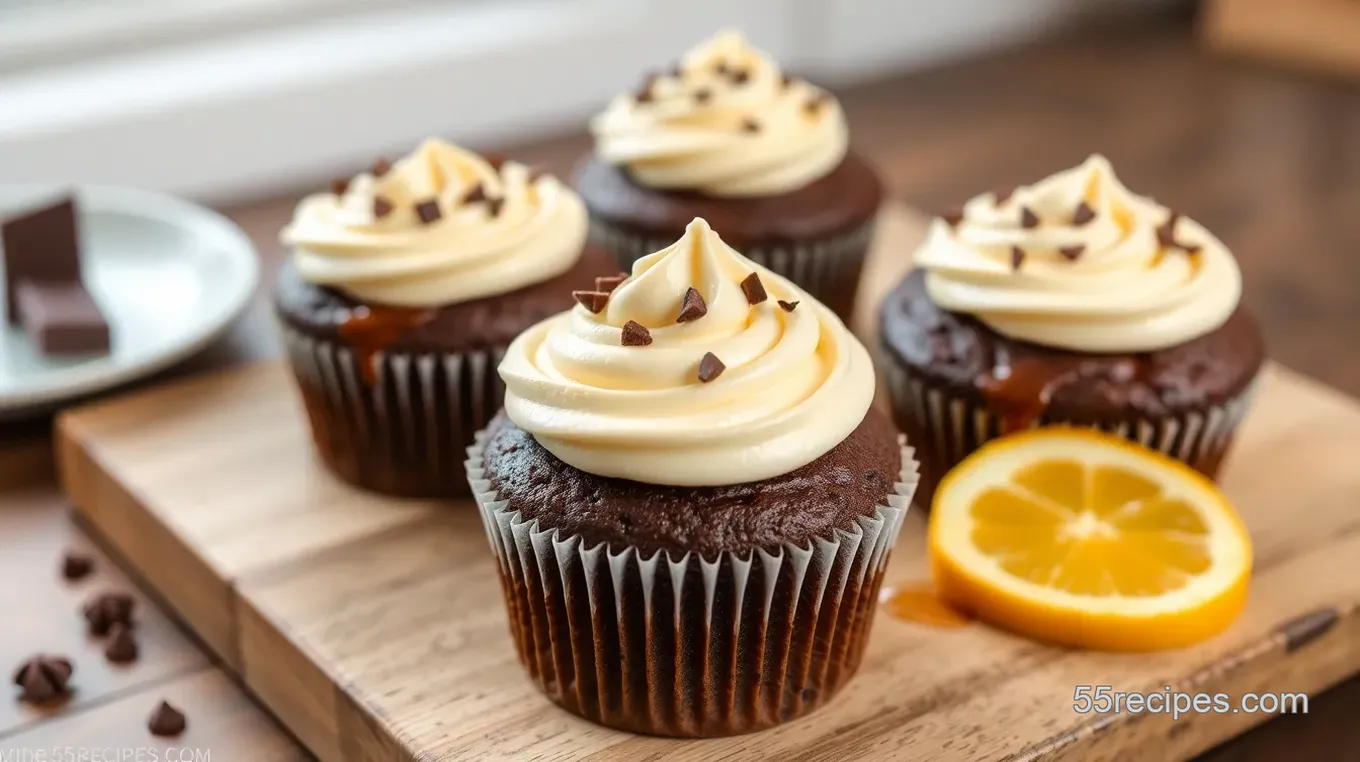 Decadent Brownie Cupcakes with Creamy Frosting