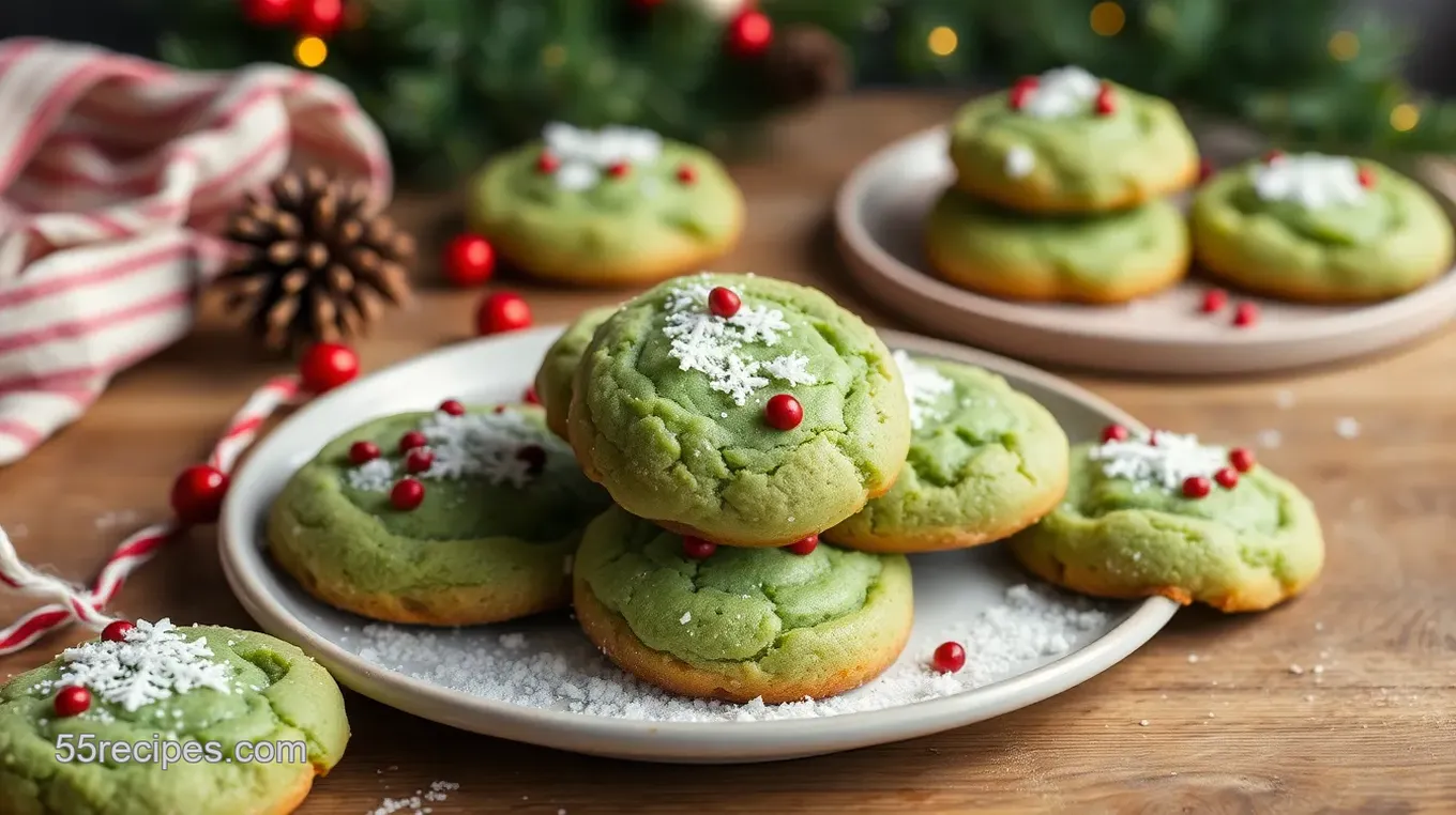 Dairy-Free Grinch Cookies