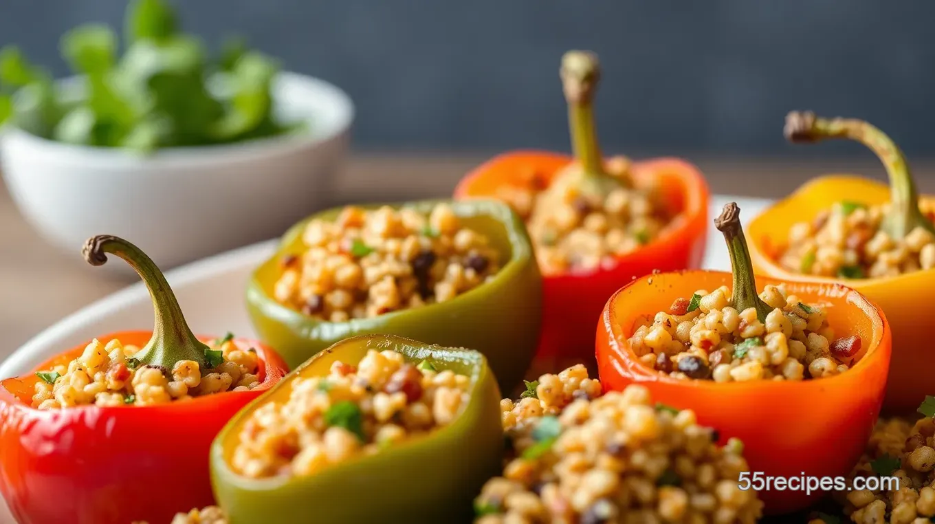 Savory Stuffed Mini Peppers with Quinoa and Herbs