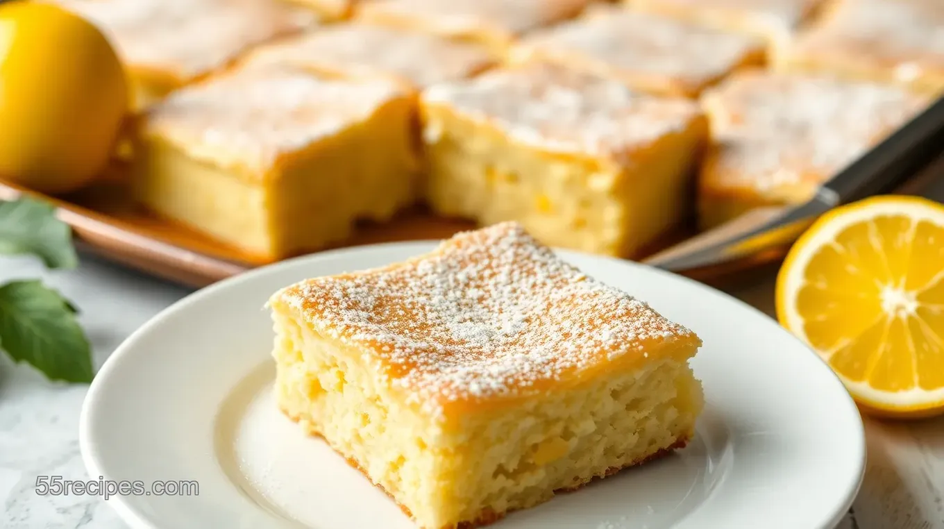 Kefir Sheet Cake with Lemon Glaze