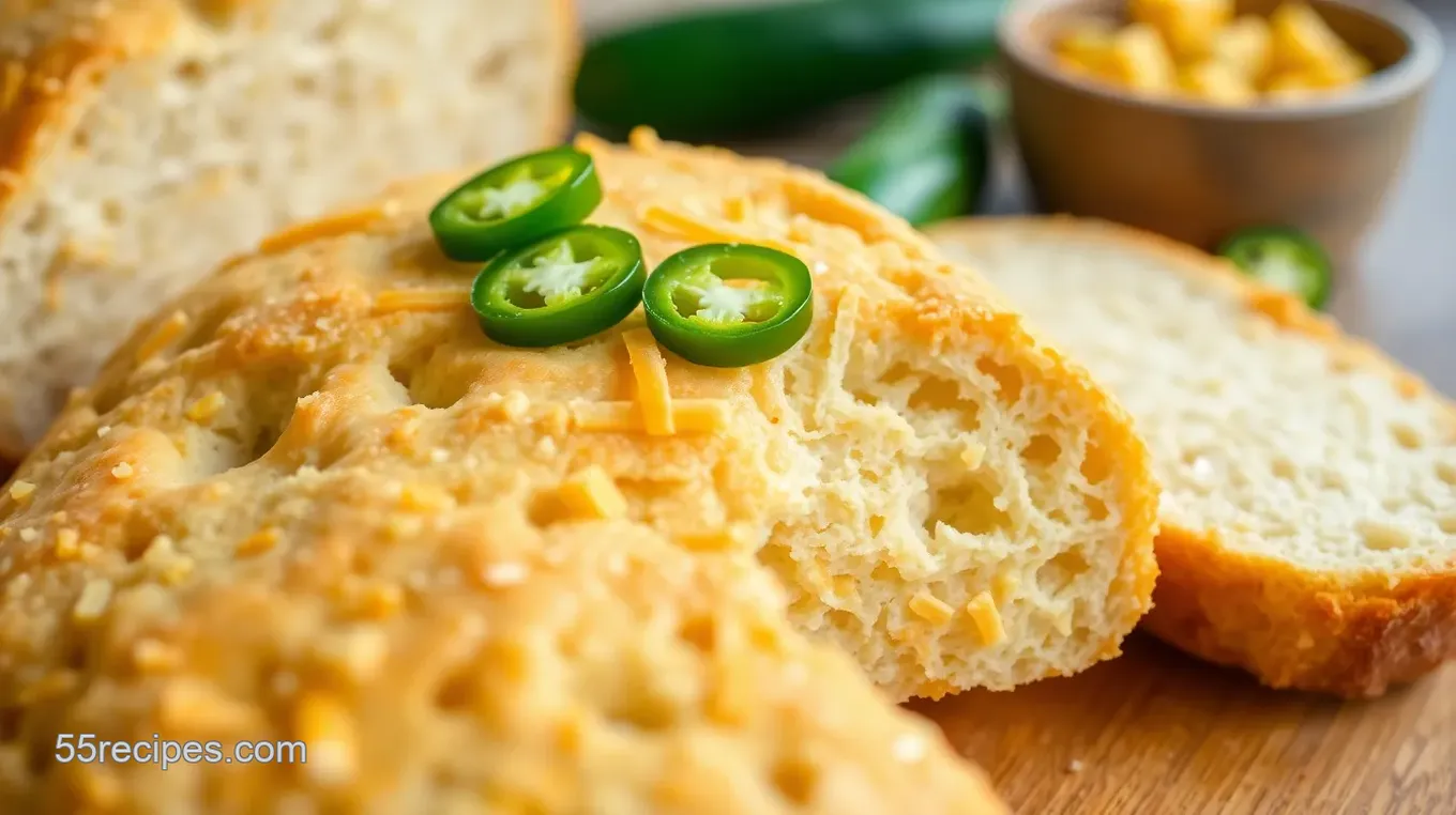 Vegan Jalapeno Cheddar Artisan Bread