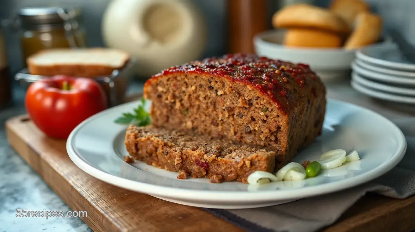 Easy & Juicy Meatloaf Recipe with Bread: My Family' s Ultimate Comfort Dish Classic Comfort: Homemade Meatloaf with Bread Crumbs