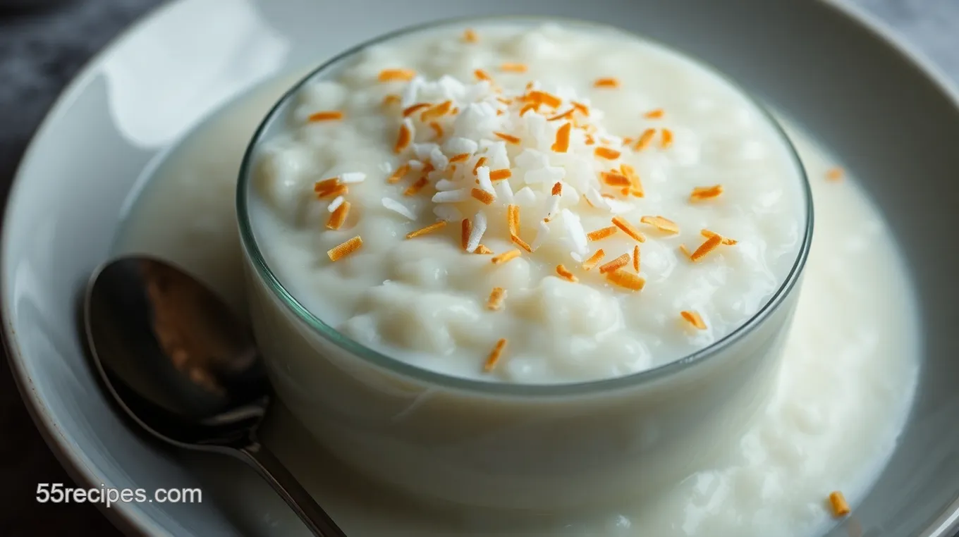 Decadent Creamy Coconut Milk Rice Pudding