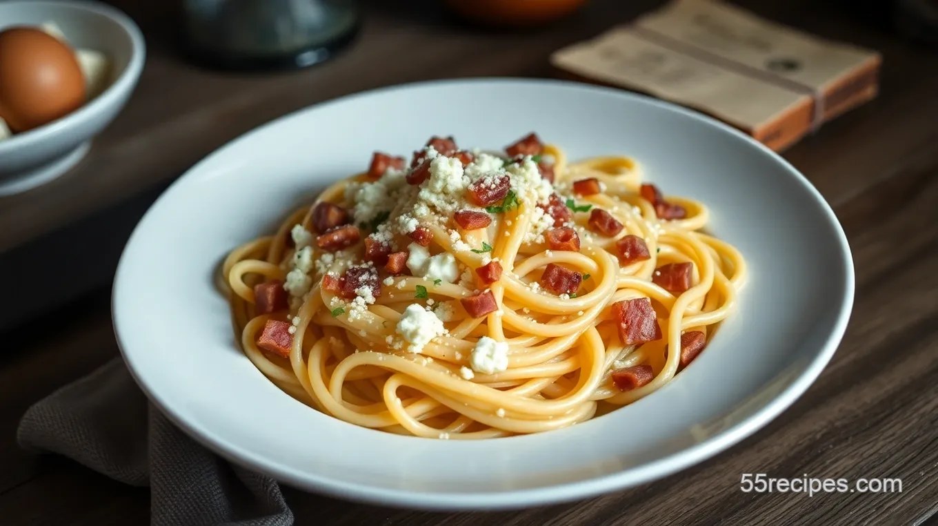 Decadent Creamy Pasta Carbonara with a Twist