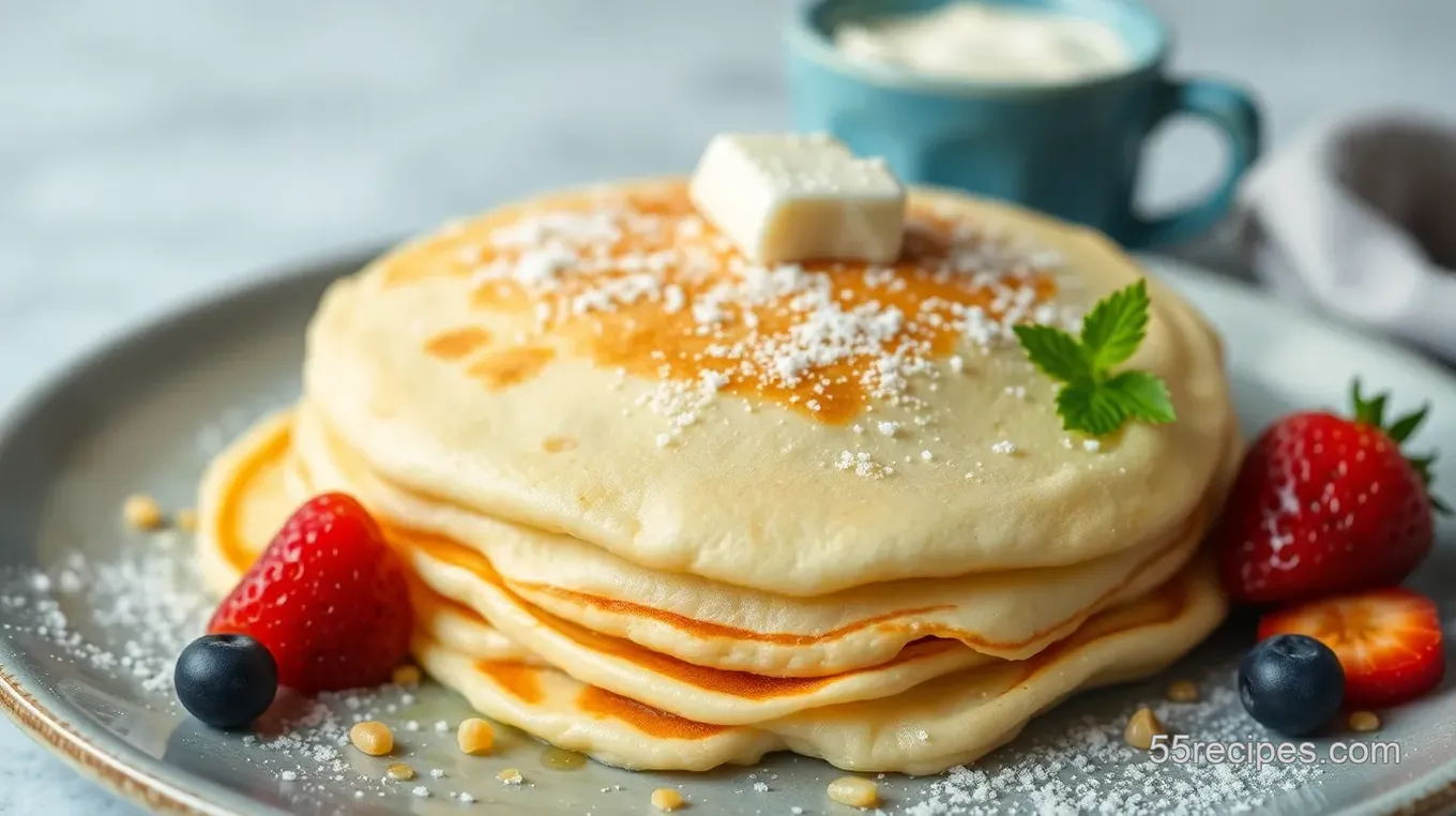 Fluffy Lactose-Free Milk Powder Pancakes