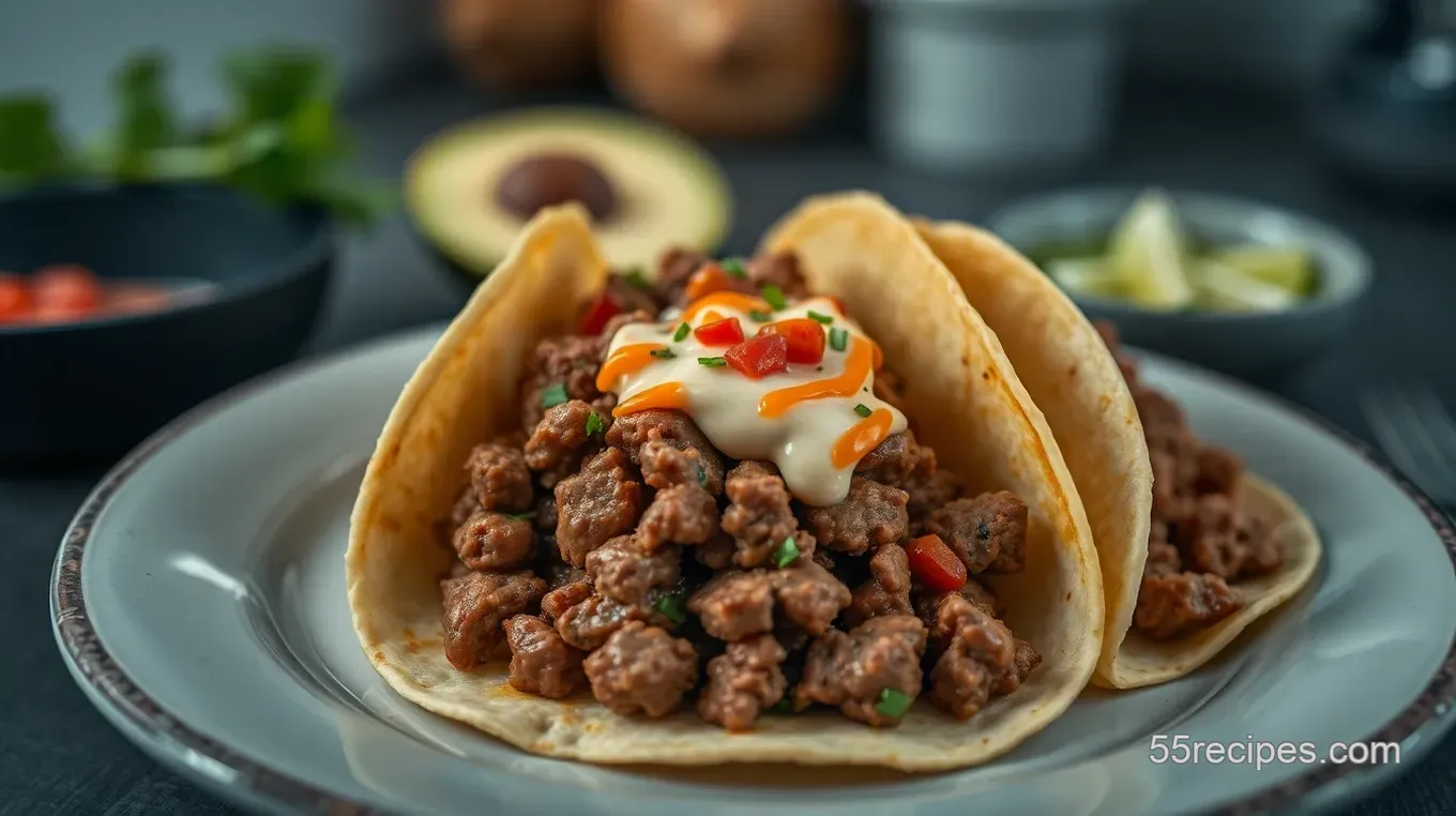 Delicious Cinco de Mayo Food Ideas: My Mouthwatering Beef Tacos with Chipotle Cream Mouthwatering Beef Tacos with Chipotle Cream