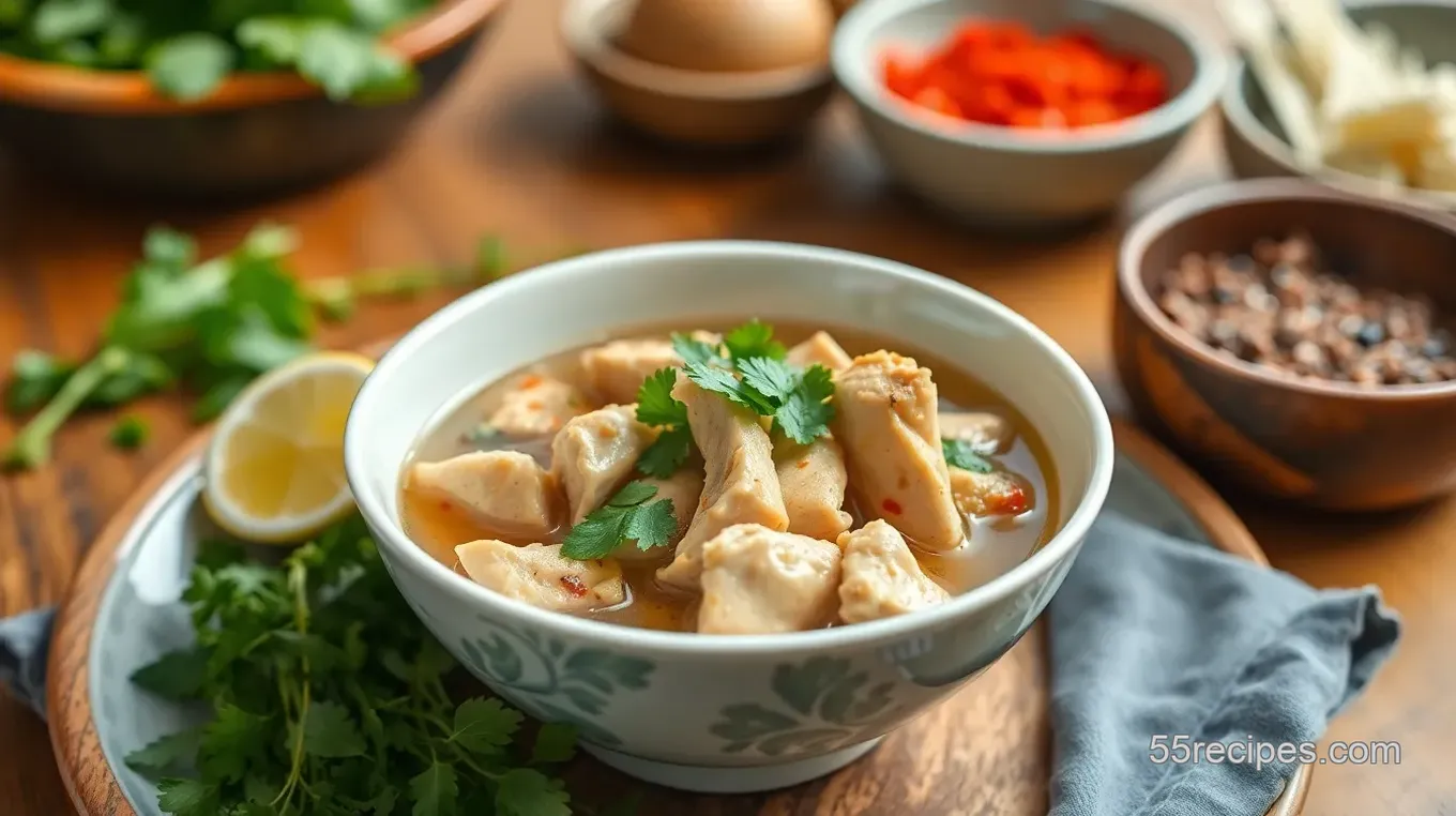 Quick Chicken Pho with Fresh Herbs