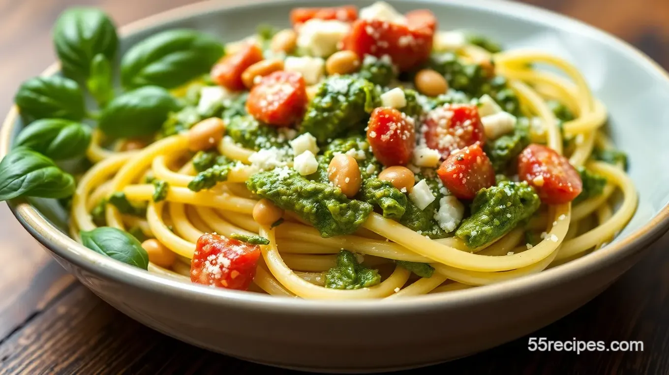 Pesto Langostino Zucchini Pasta