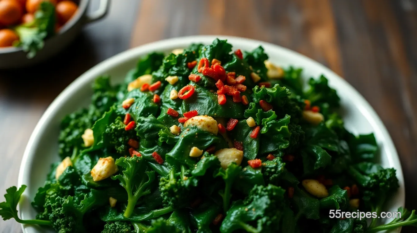 Sautéed Broccoli Rabe with Garlic and Chili Flakes