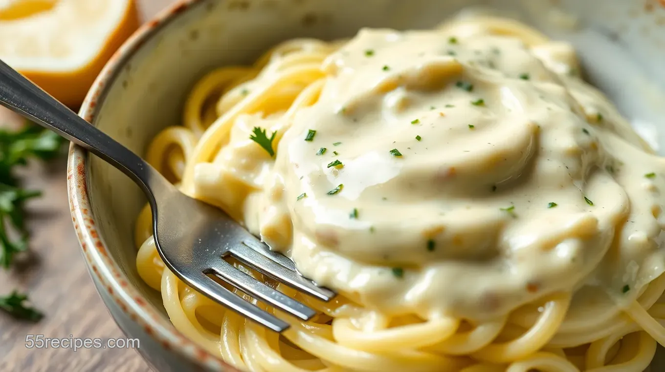 Grandma's Garlic Butter Parmesan Cream Cheese Sauce