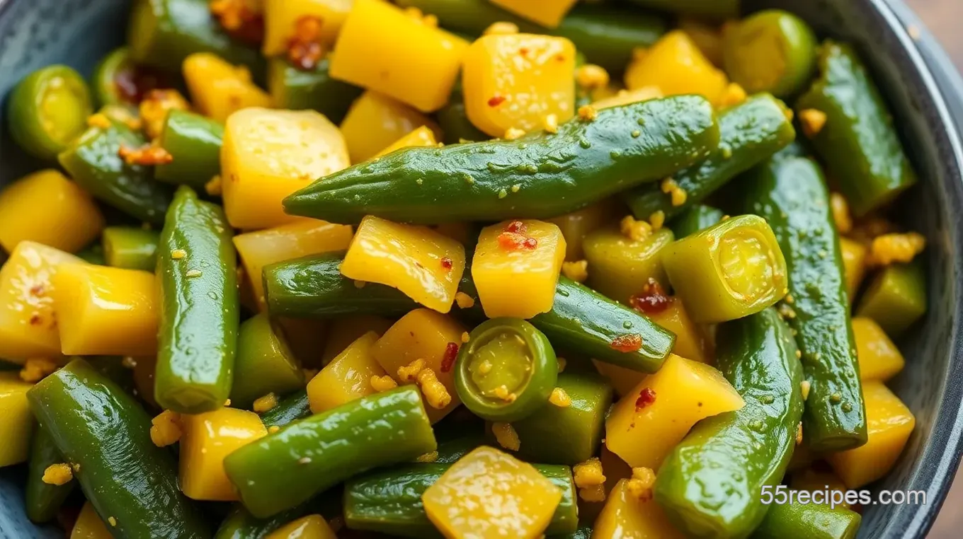 Yellow Curry Okra Medley