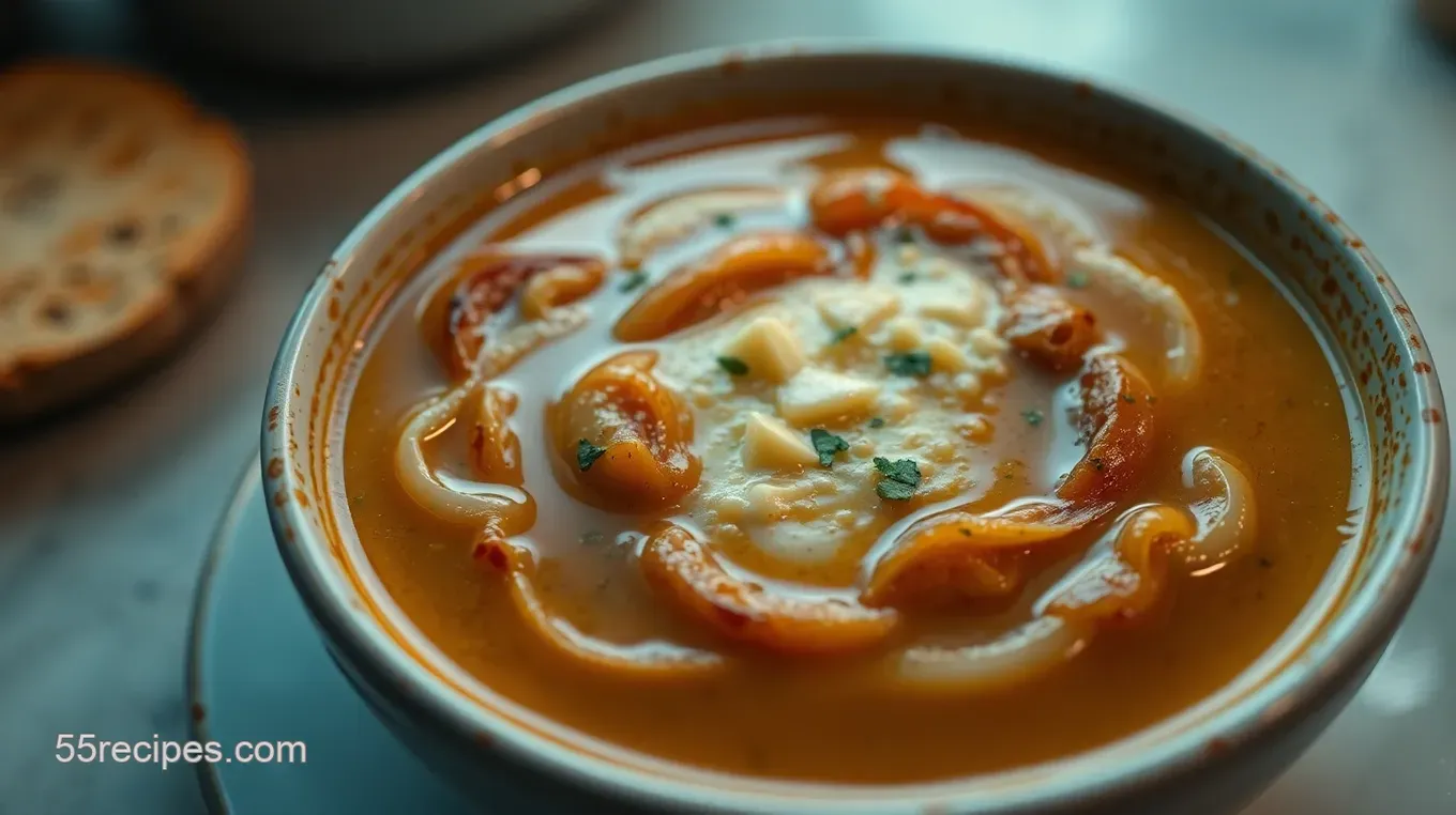 Savory Longhorn Onion Soup Recipe with a Cheesy Twist Savory Longhorn Onion Soup with a Cheesy Twist