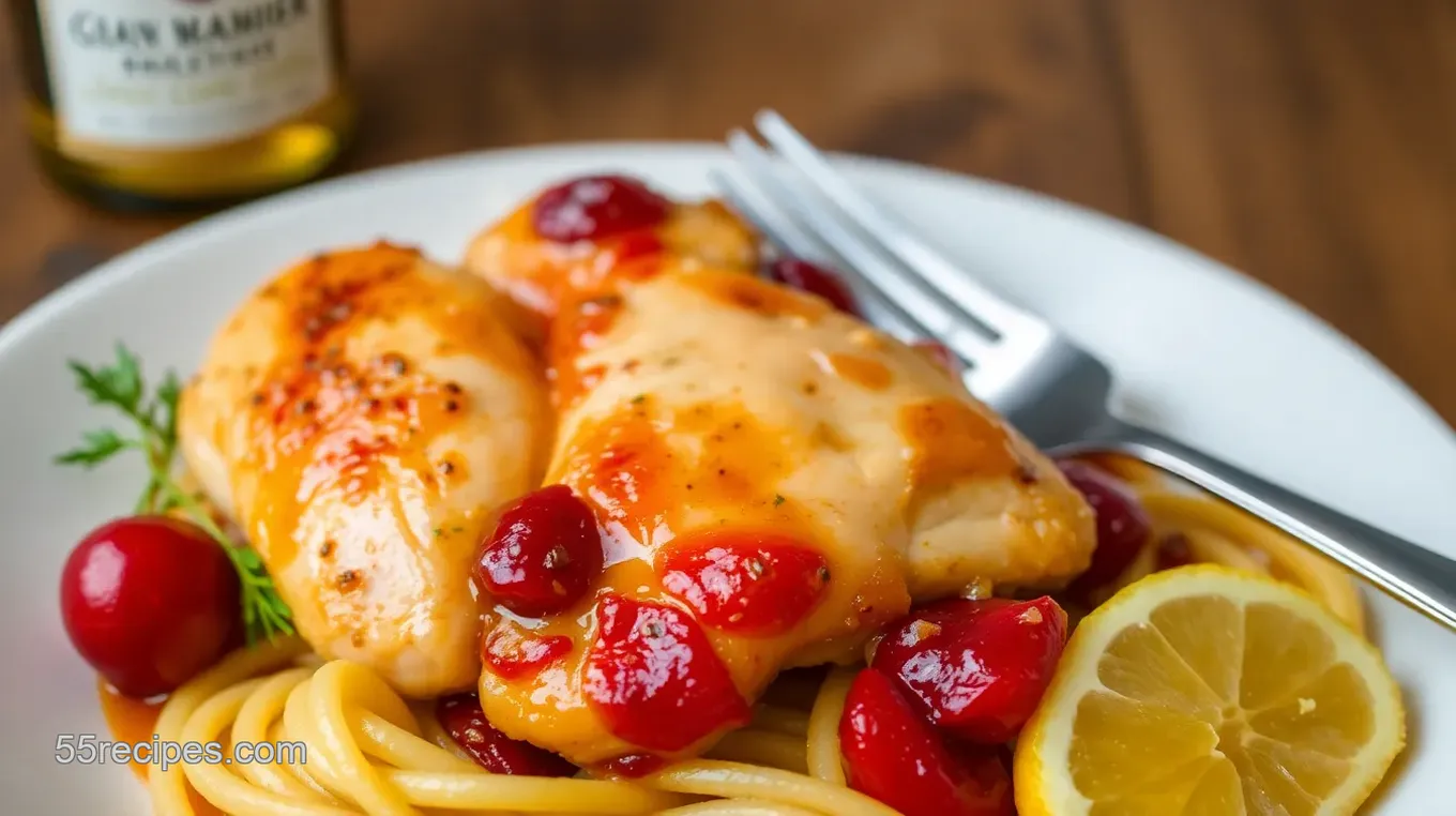 Gran Marnier Cherry Glazed Chicken