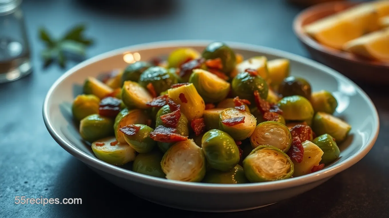 Spicy Sweet Hot Honey Brussels Sprouts