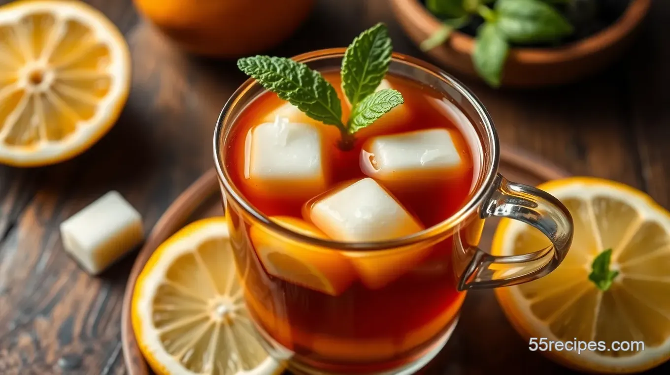 Classic Sweetened Tea with Sugar Cubes