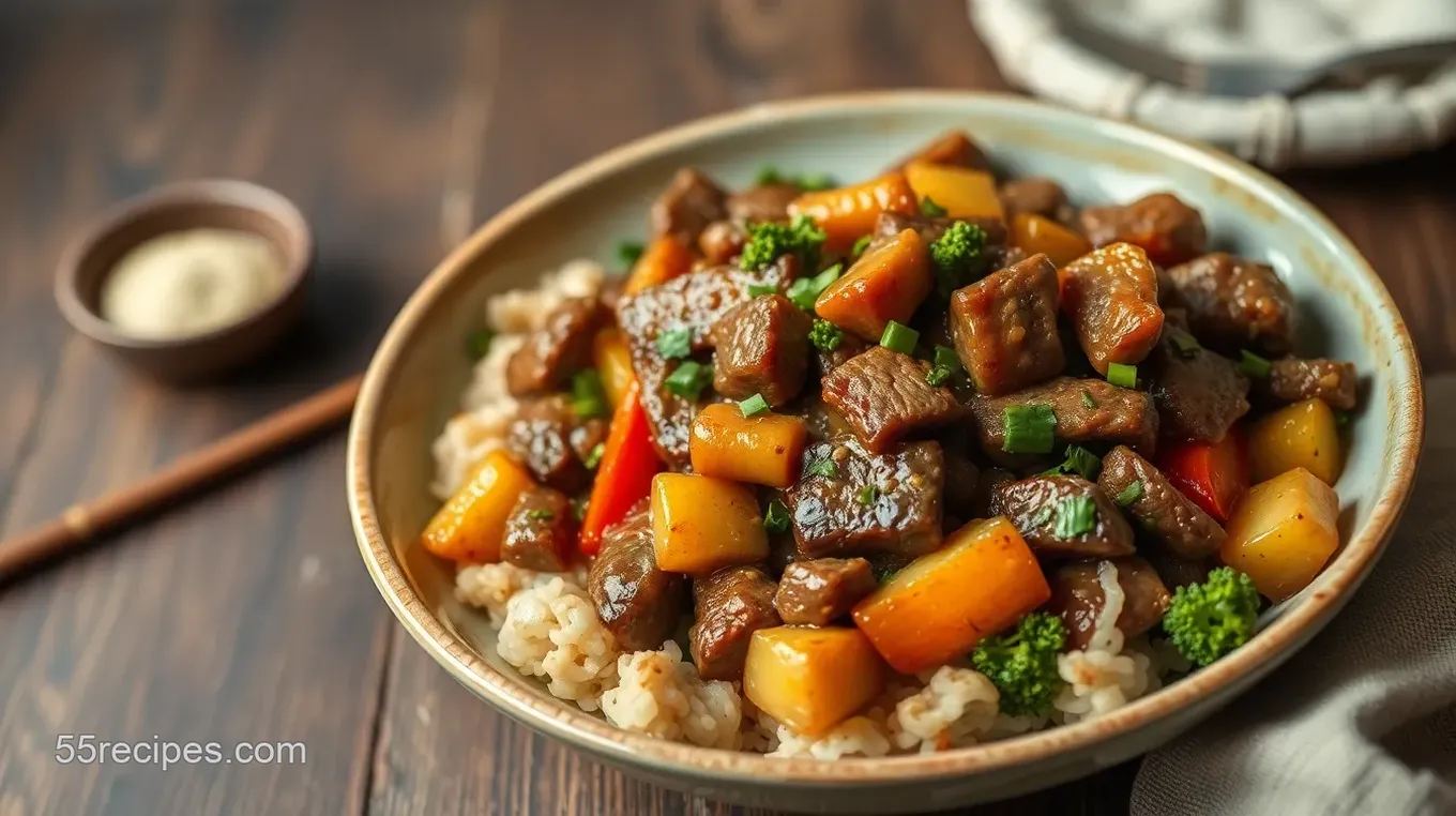 My Easy Stir Fry Pepper Beef with Crunchy Veggies