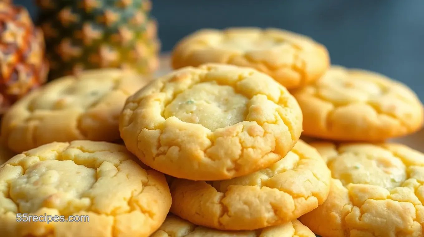 Tropical Bliss Pineapple Cookies