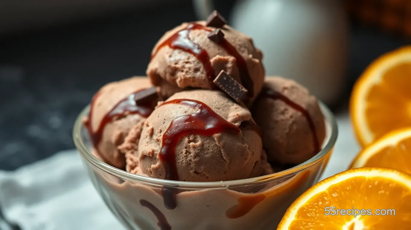 Delicious Chocolate and Orange Ice Cream: My Family' s Favorite Recipe Zesty Chocolate and Orange Ice Cream Delight