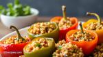 Bake Mini Peppers with Savory Quinoa Mix