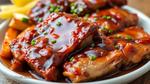 Bake Tender Spare Ribs with Sweet Glaze