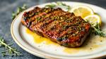 Sear Sirloin Steak with Flavorful Herb Crust