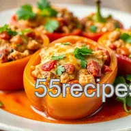 How to Make Bake Chicken Stuffed Peppers - Healthy & Quick