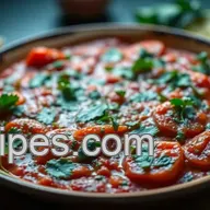 My Juicy Chimichurri Pizza Sauce with Sweet Tomatoes Recipe