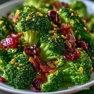 Cranberry Sunflower Broccoli Salad: Cold