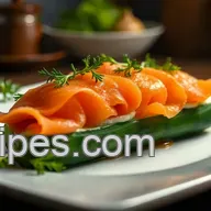 Easy & Elegant Chatelaine Smoked Salmon Roll on Cucumber Recipe