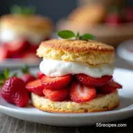 The Best Strawberry Shortcake with Flaky Homemade Biscuits