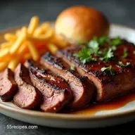 OvenSmoked brisket flat Texas BBQ Easy Recipe