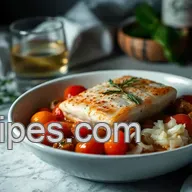 Easy & Delicious Tomato & White Wine Poached Cod: A Mediterranean Delight