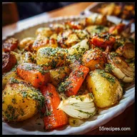 Oven Recipe with Garlic and Herbs: Crispy Baked Vegetables