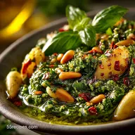 SunKissed Lemon Basil Pesto with Perfectly Toasted Pine Nuts