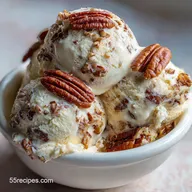 Praline Ice Cream: Velvety Pecan Crunch