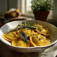 Pumpkin Ravioli Pasta Recipe: Creamy Sage Butter Sauce