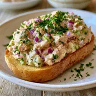 Quick Open Faced Tuna Sandwich in 15 Min