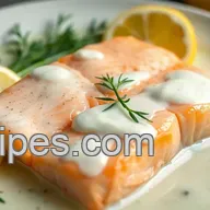 Easy & Refreshing Cold Poached Salmon with Lemon-Dill Sauce