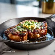 T-Bone Recipe on the Stove with Garlic and Butter