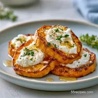 Sweet Potato Crostini with Goat Cheese