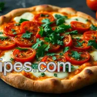 My Easy & Flavorful Sweet Tomatoes Chimichurri Pizza Recipe