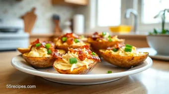 Bake Crispy Potato Skins with Vegan Cheese