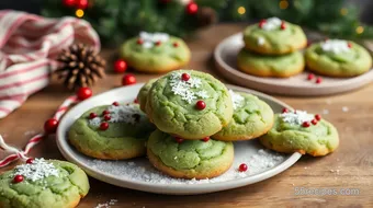 Bake Festive Dairy-Free Grinch Cookies