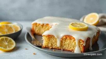 Bake Kefir Sheet Cake with Zesty Lemon Glaze