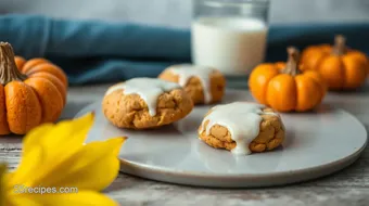 Bake Soft Pumpkin Cookies with Glaze