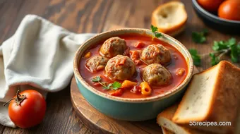 Cook Hearty Minestrone Soup with Meatballs